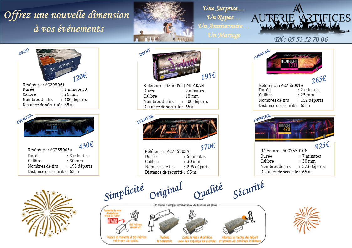 Gamme et Tarifs des Feux Automatiques